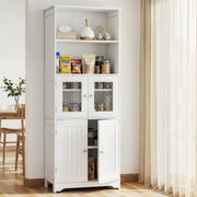 Artiss Buffet Sideboard Cabinet Pantry Kitchen Bathroom Storage Cupboard 160cm FUR-U-SID160-WH-AB