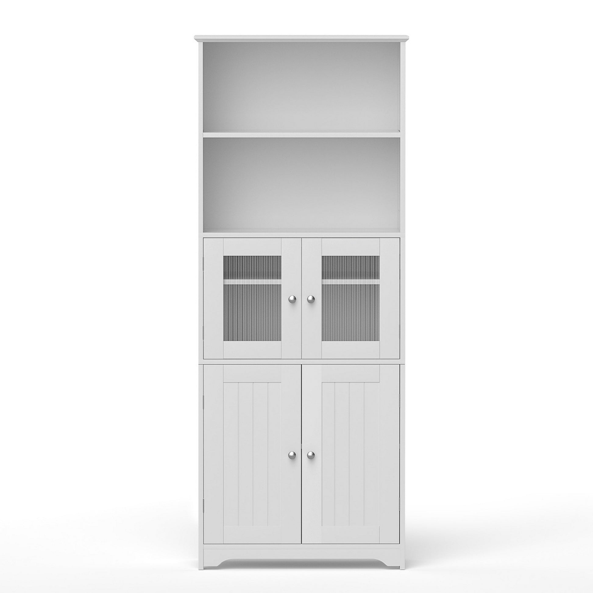 Artiss 2x Buffet Sideboard Cabinet Pantry Kitchen Bathroom Storage Cupboard FUR-U-SID160-WH-ABX2