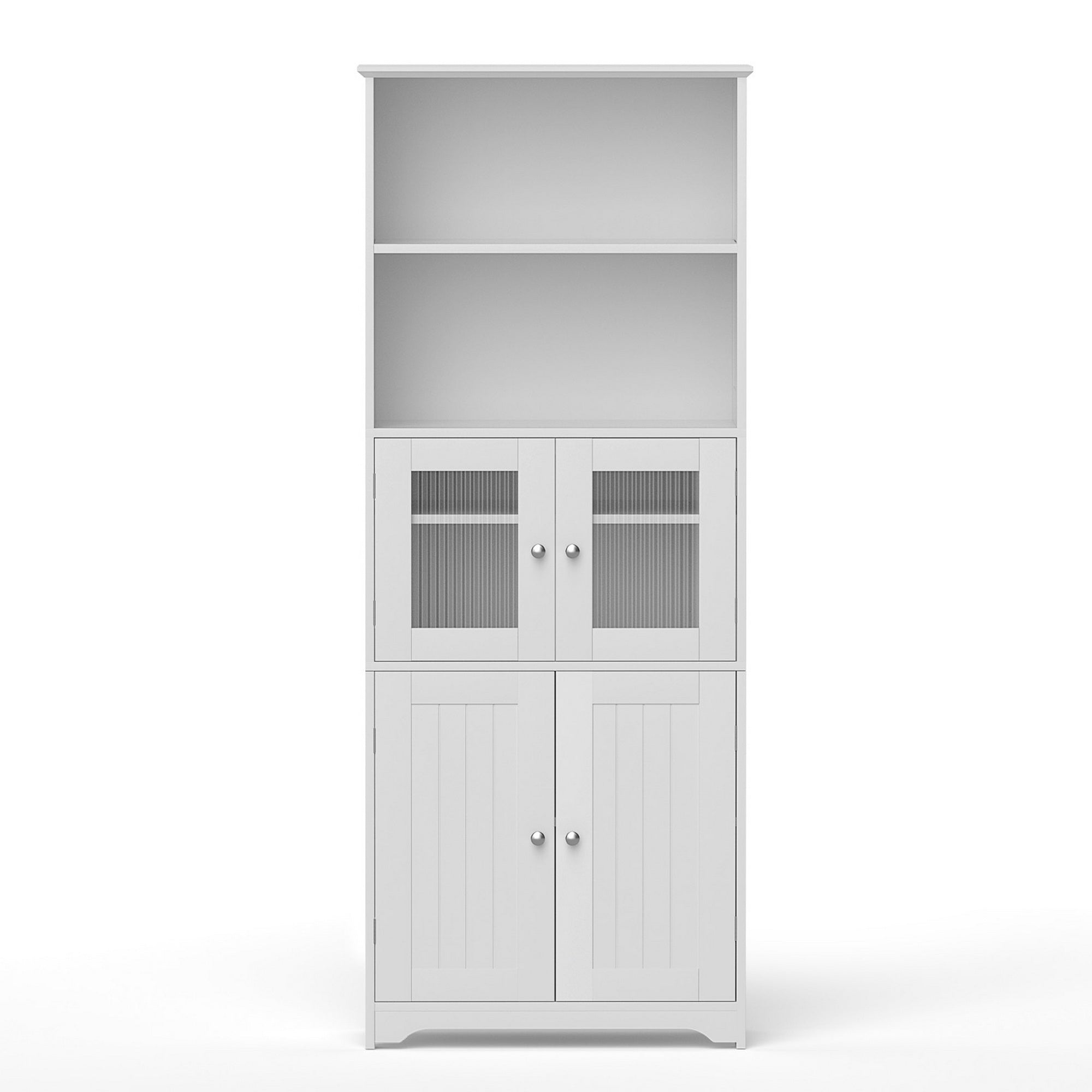 Artiss 2x Buffet Sideboard Cabinet Pantry Kitchen Bathroom Storage Cupboard FUR-U-SID160-WH-ABX2
