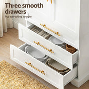 Artiss Buffet Sideboard Cabinet Pantry Kitchen Storage Cupboard Drawers Doors FUR-U-SID200-WH-ABC
