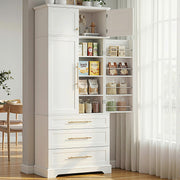 Artiss Buffet Sideboard Cabinet Pantry Kitchen Storage Cupboard Drawers Doors FUR-U-SID200-WH-ABC