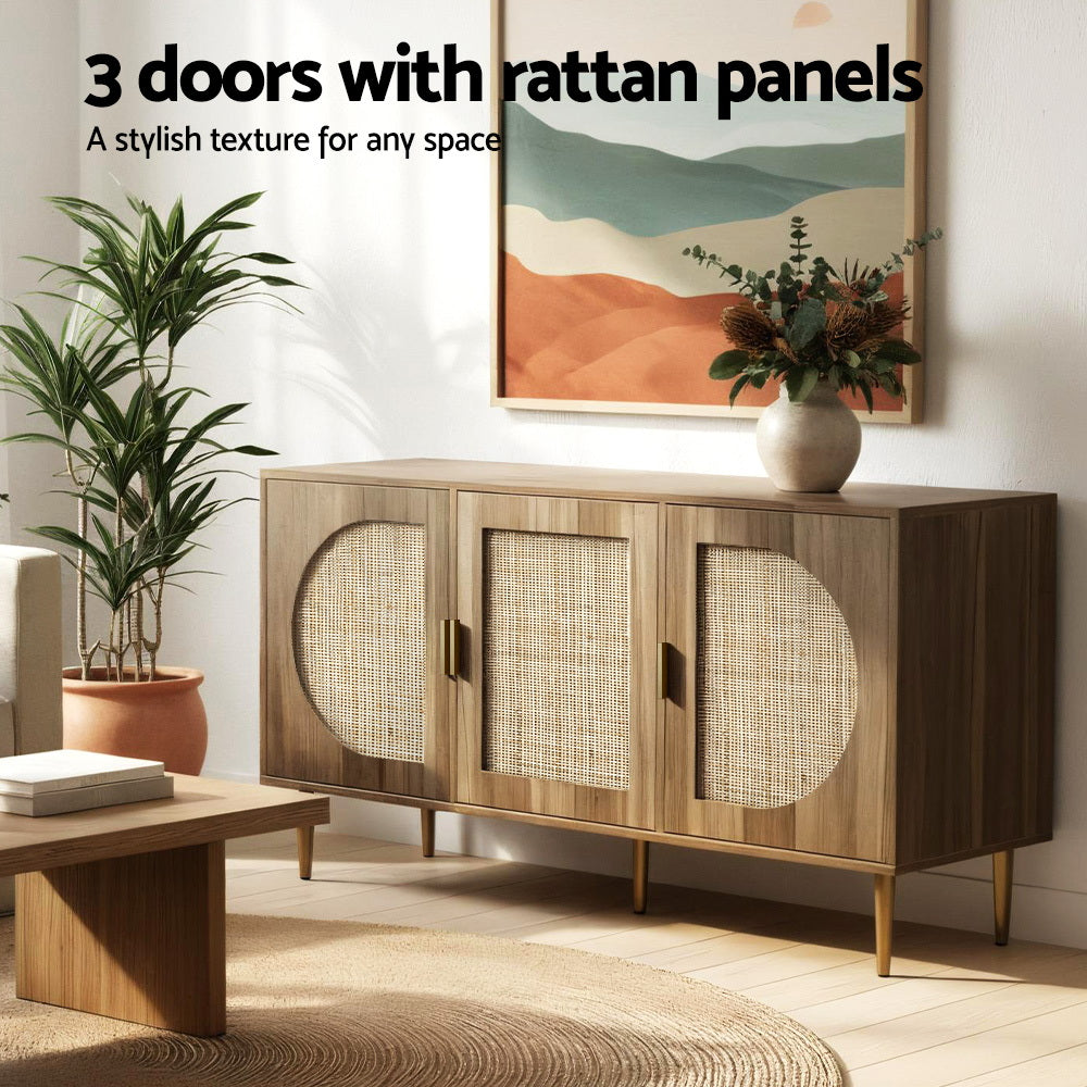 Artiss Buffet Sideboard 3 Doors - ANYA FUR-U-SIDE-RAT-03-WD-AB