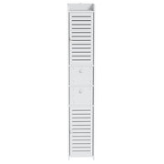 Artiss Bathroom Toilet Storage Cabinet Laundry Tallboy Cupboard Slim Corner FUR-V-BATH-118-WH