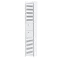 Artiss 2X Bathroom Toilet Storage Cabinet Laundry Tallboy Cupboard FUR-V-BATH-118-WHX2
