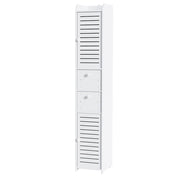 Artiss 2X Bathroom Toilet Storage Cabinet Laundry Tallboy Cupboard FUR-V-BATH-118-WHX2