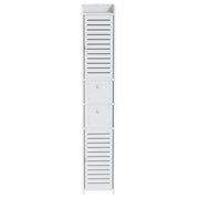 Artiss 2X Bathroom Toilet Storage Cabinet Laundry Tallboy Cupboard FUR-V-BATH-118-WHX2