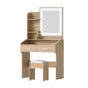 Artiss Dressing Table Set Stool Led Wood FUR-V-DRESS03-LED-WD-AB