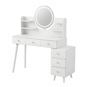 Artiss Dressing Table Vanity Desk LED Charging Station White FUR-V-DRESS07-WH-AB