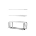 Artiss Floating Wall Shelf Set of 3 White FUR-V-WALL-01-WH