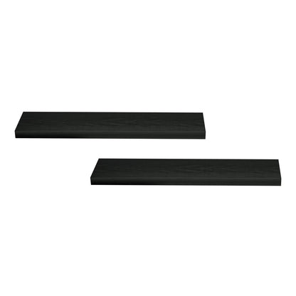 Artiss Floating Wall Shelf Set of 2 Black 90CM FUR-V-WALL-03-BK