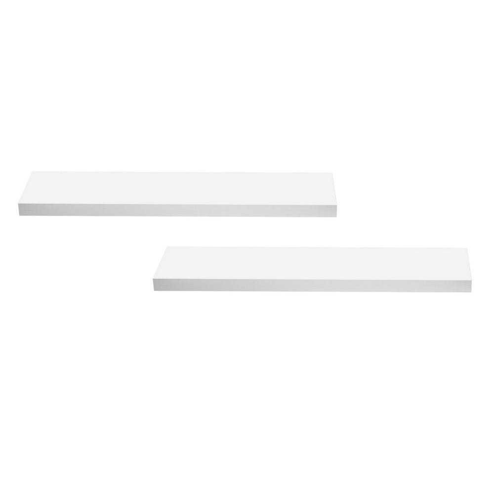 Artiss Floating Wall Shelf Set of 2 White 90CM FUR-V-WALL-03-WH