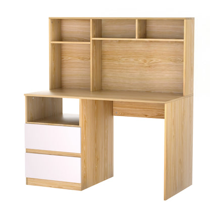 Artiss Computer Desk Office Study Desks Table Bookshelf Drawer FUR-W-CD120-WH-AB