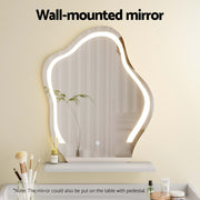 Artiss Dressing Table Floating LED White Daphne FUR-W-DRESS06-LED-WH