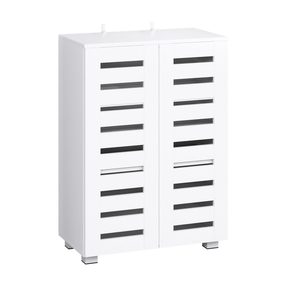 Artiss Shoe Rack Storage Cabinet 20 Pairs 5-tier White Alster FUR-W-SHOE-LVD02-WH