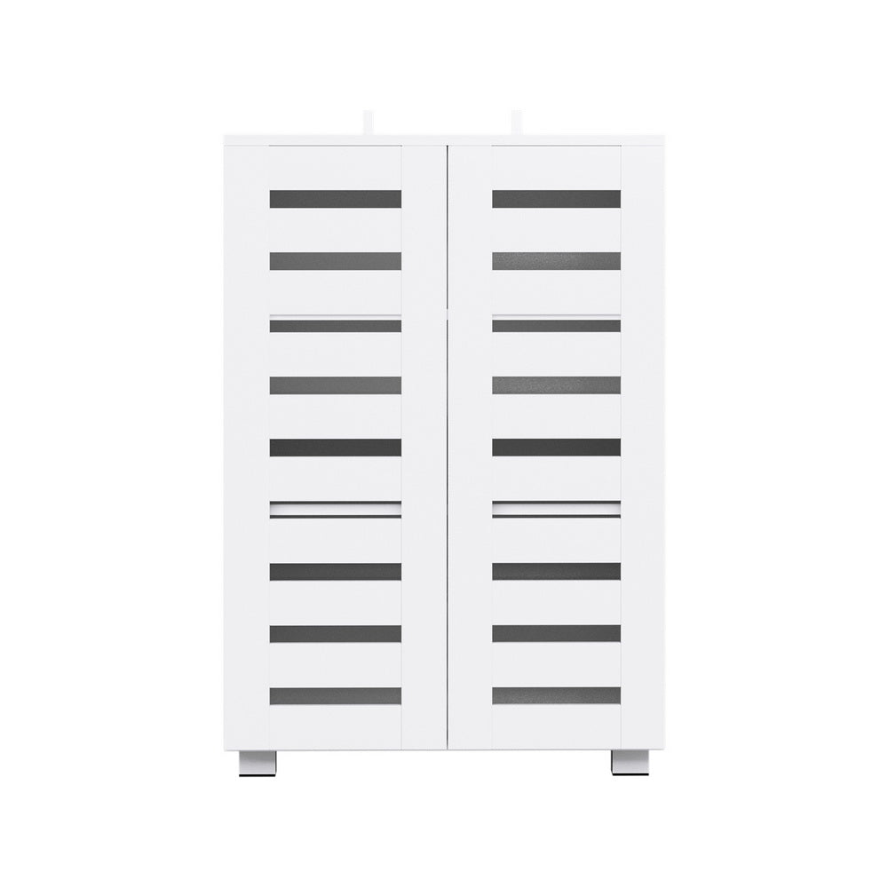 Artiss Shoe Rack Storage Cabinet 20 Pairs 5-tier White Alster FUR-W-SHOE-LVD02-WH