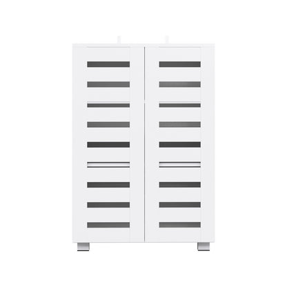 Artiss Shoe Rack Storage Cabinet 20 Pairs 5-tier White Alster FUR-W-SHOE-LVD02-WH