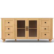 Artiss Buffet Sideboard Storage Cabinet Kitchen Cupboard Faux Drawer 150CM Pine FUR-W-SID150-01-PINE-AB