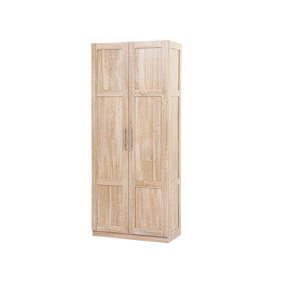Artiss Buffet Sideboard Cupboard Cabinet Pantry Organiser Adjustable Shelves FUR-W-WR03-PINE-AB