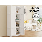 Artiss 2 Door Buffet Sideboard Cupboard Cabinet Pantry White FUR-W-WR03-WH-AB