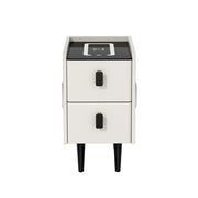 Artiss Smart Bedside Table with Wireless Charging - AIDA White FUR-X-BS-LED-02-WH