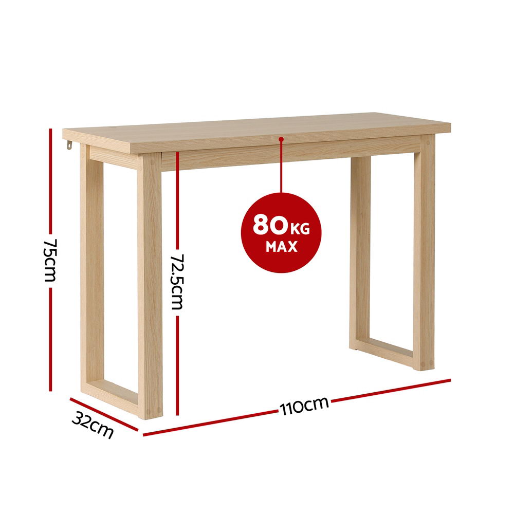 Artiss Console Table 110CM Pine FUR-Y-CST-01-WD