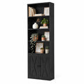 Artiss 6-Tier Bookshelf Display Cabinet Storage Black FUR-Z-BSHELF-6T-BK