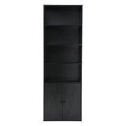 Artiss 6-Tier Bookshelf Display Cabinet Storage Black FUR-Z-BSHELF-6T-BK