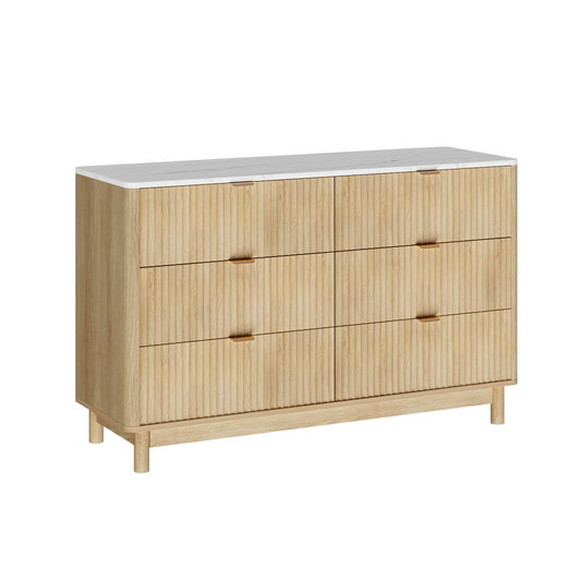 Artiss 6 Chest of Drawers Dresser Table Pine FUR-Z-CDR-01-WD-AB
