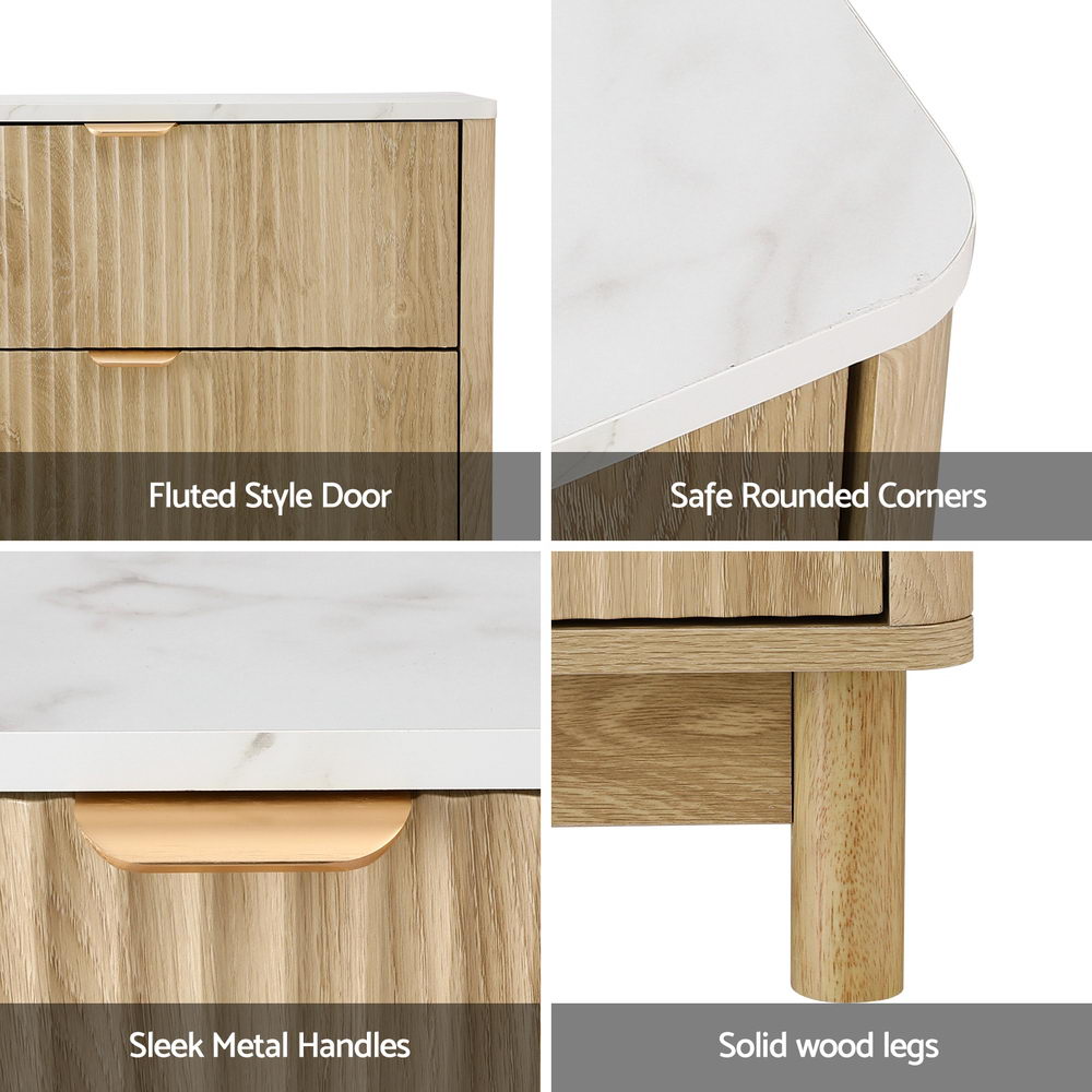 Artiss 6 Chest of Drawers Dresser Table Pine FUR-Z-CDR-01-WD-AB