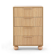 Artiss 4 Chest of Drawers Dresser Tallboy Pine FUR-Z-CDR-03-4D-WD-AB