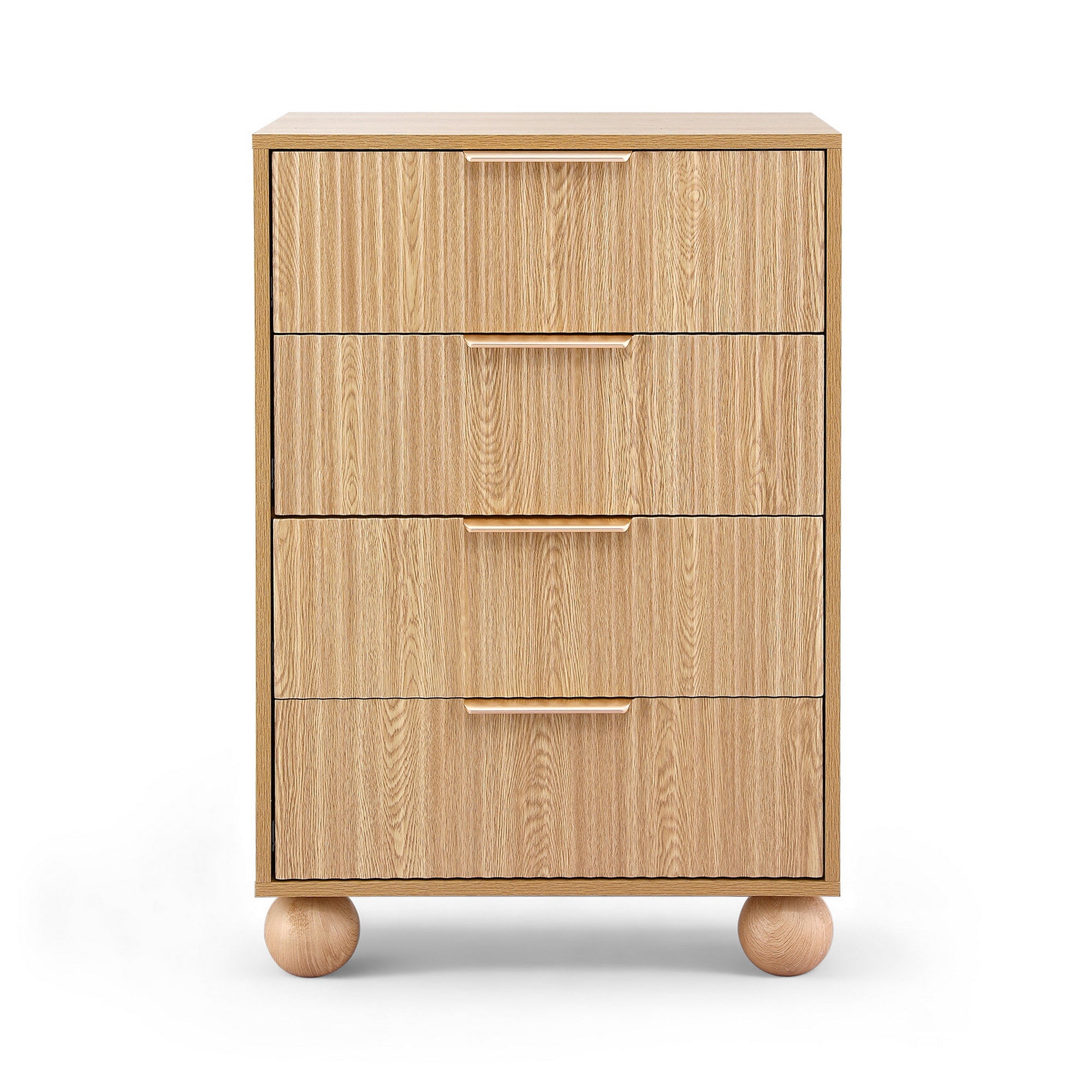 Artiss 4 Chest of Drawers Dresser Tallboy Pine FUR-Z-CDR-03-4D-WD-AB