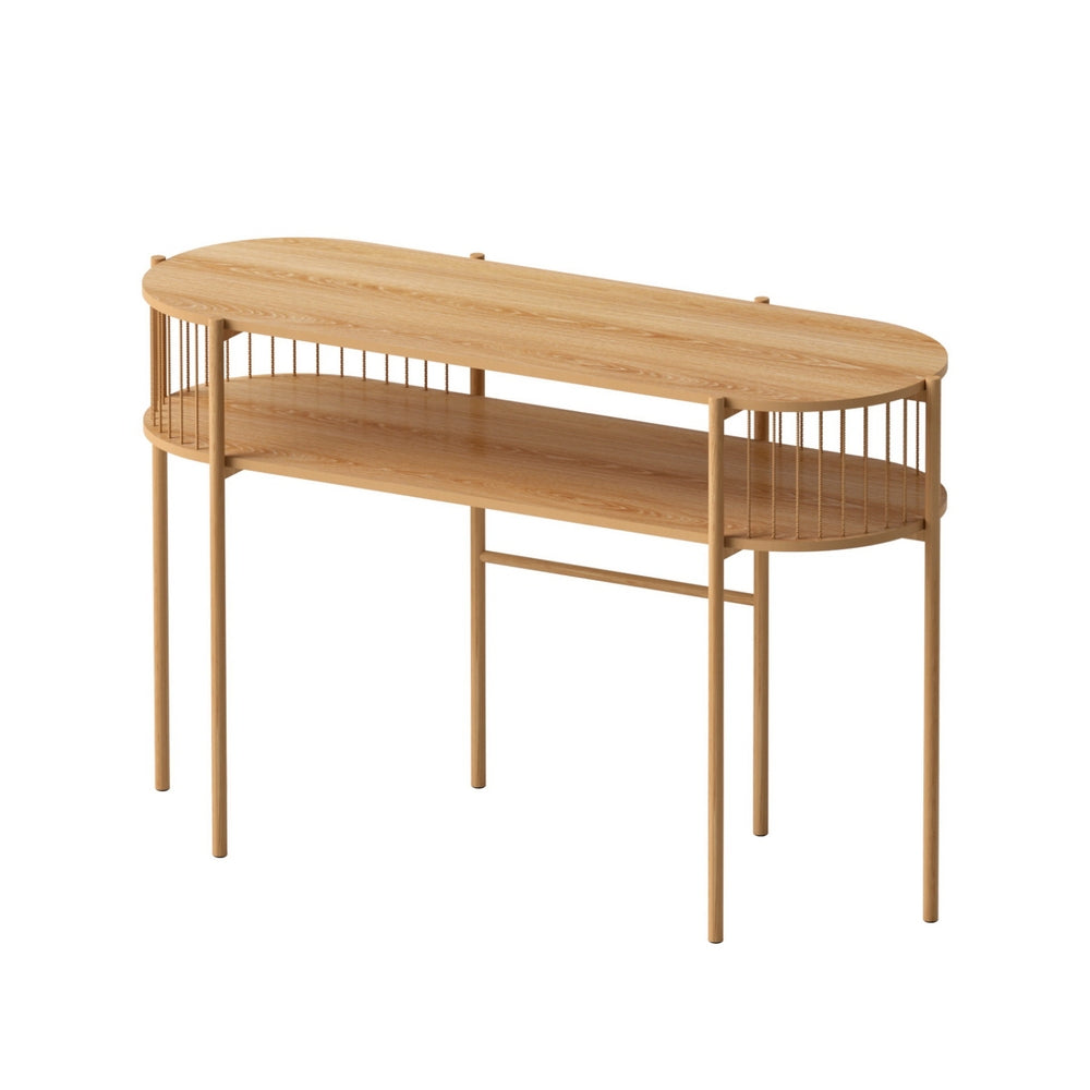 Artiss Console Table 124CM Pine FUR-Z-CST-01-WD