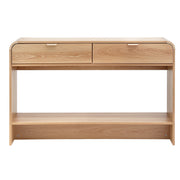 Artiss Console Table Hallway Entryway Storage Drawer Shelf Curved Edge 120CM Pine FUR-Z-CST-03-WD