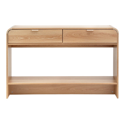 Artiss Console Table Hallway Entryway Storage Drawer Shelf Curved Edge 120CM Pine FUR-Z-CST-03-WD