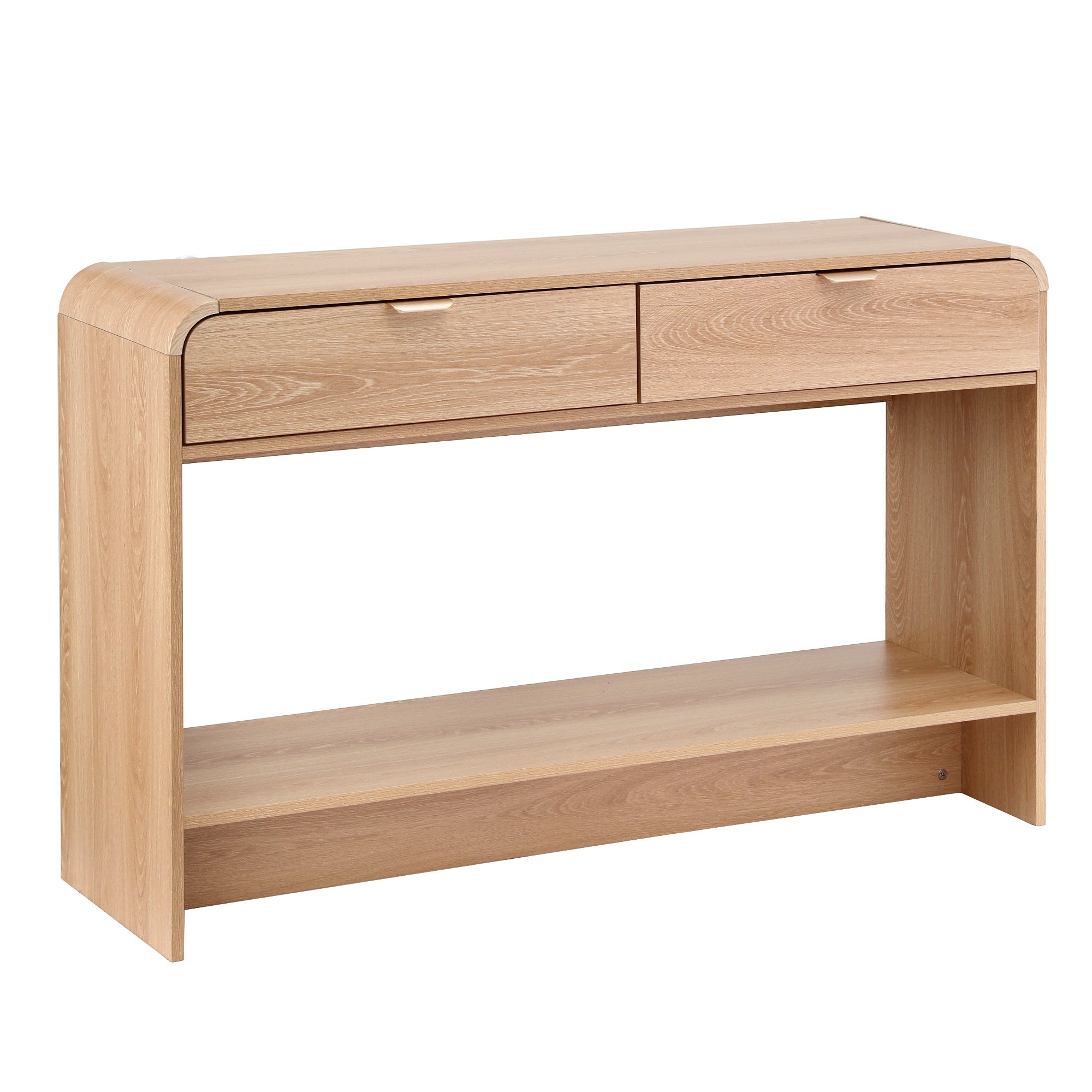 Artiss Console Table Hallway Entryway Storage Drawer Shelf Curved Edge 120CM Pine FUR-Z-CST-03-WD