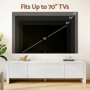 Artiss TV Unit Entertainment Unit Storage Cabinet 180cm White FUR-Z-CT03-TV180-WH-AB