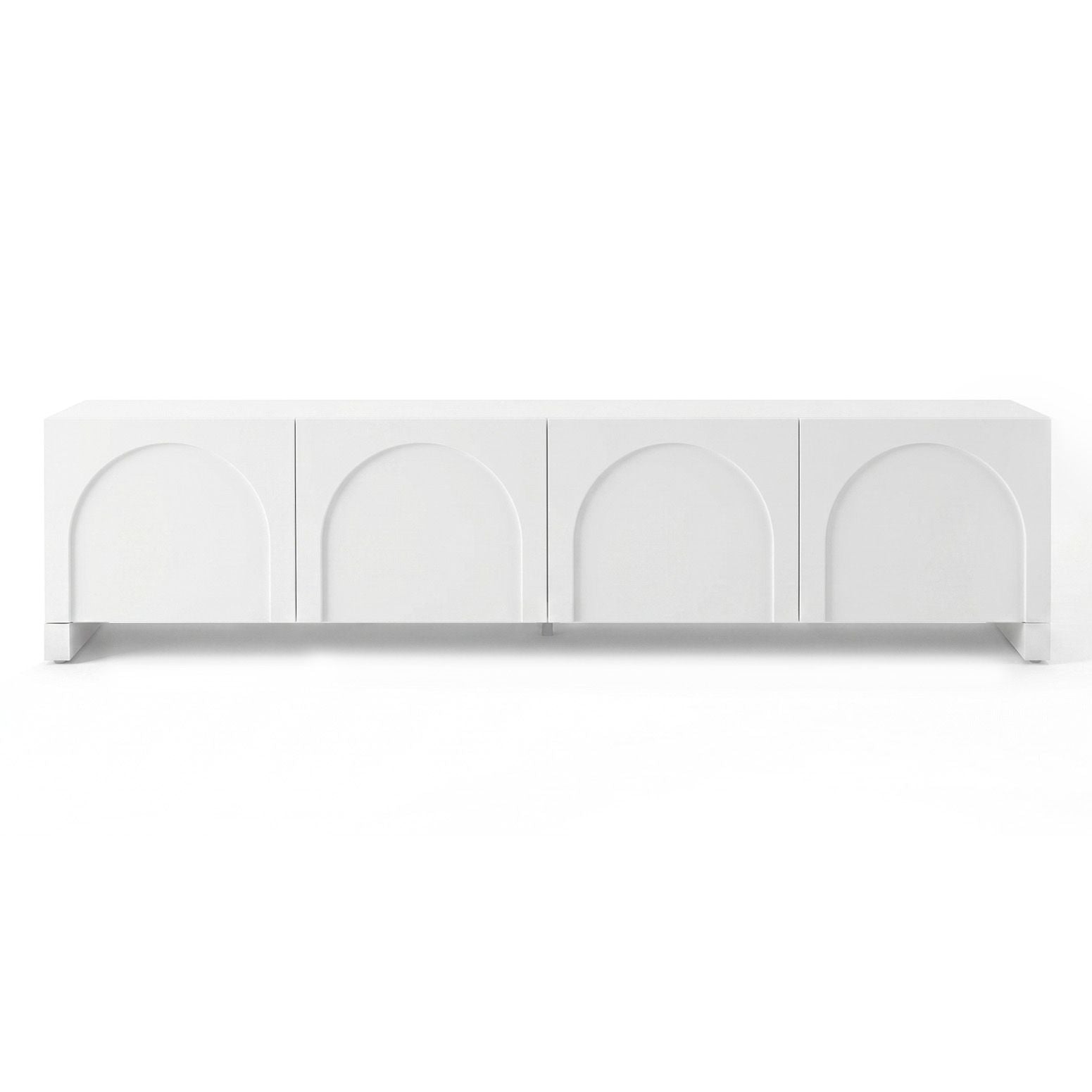 Artiss TV Unit Entertainment Unit Storage Cabinet Adjustable Shelf 180cm White FUR-Z-CT04-TV180-WH-AB