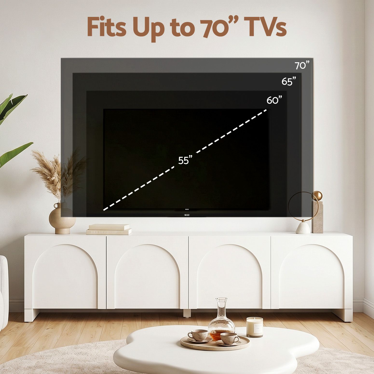 Artiss TV Unit Entertainment Unit Storage Cabinet Adjustable Shelf 180cm White FUR-Z-CT04-TV180-WH-AB