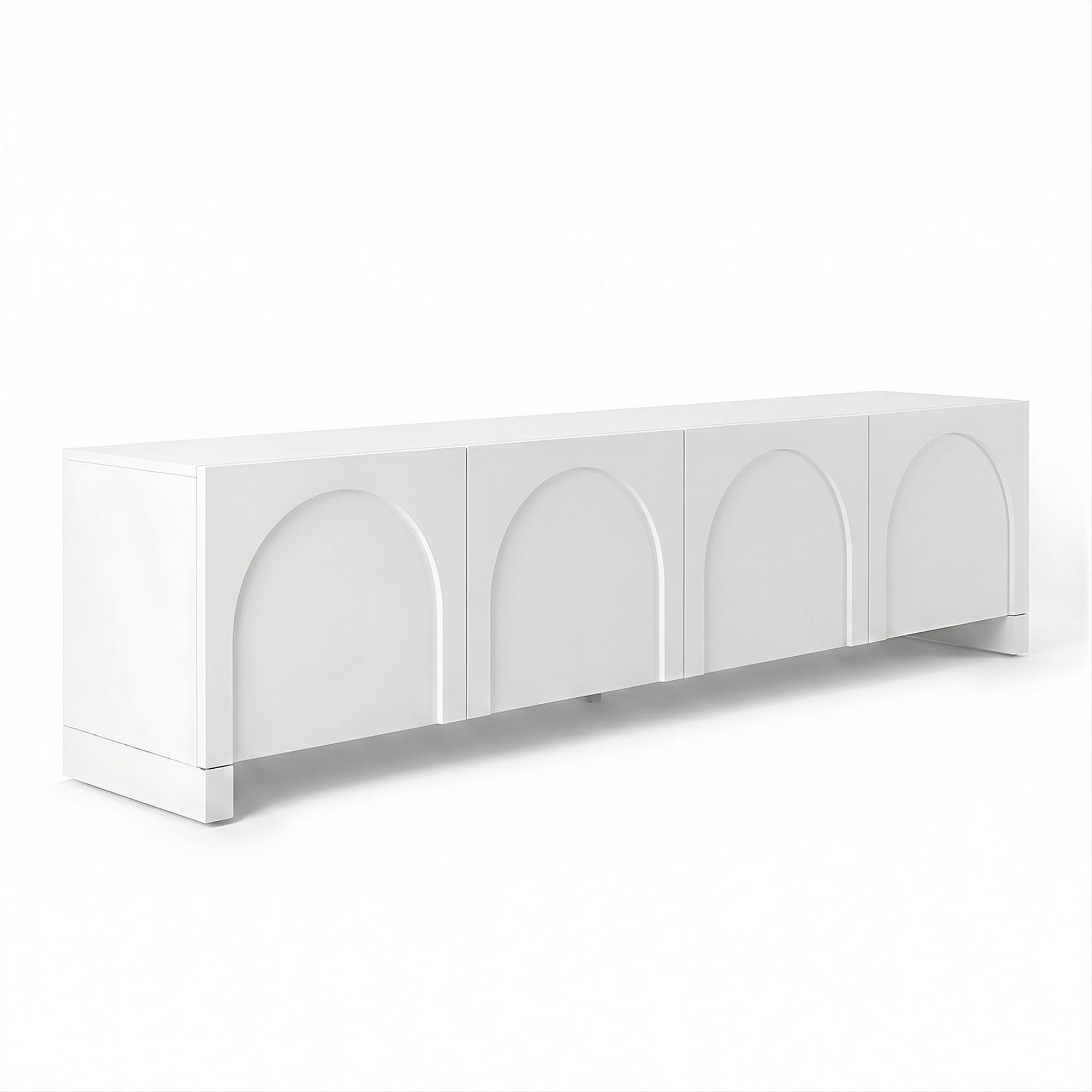 Artiss TV Unit Entertainment Unit Storage Cabinet Adjustable Shelf 180cm White FUR-Z-CT04-TV180-WH-AB