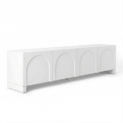 Artiss TV Unit Entertainment Unit Storage Cabinet Adjustable Shelf 180cm White FUR-Z-CT04-TV180-WH-AB