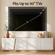 Artiss 180cm TV Unit Storage Cabinet Living Room White & Pine FUR-Z-CT05-TV180-GY-AB