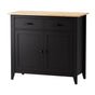 Artiss Buffet Sideboard Cabinet Kitchen Storage Cupboard Pantry 2 Drawers Black
