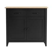 Artiss Buffet Sideboard Cabinet Kitchen Storage Cupboard Pantry 2 Drawers Black