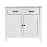 Artiss Buffet Sideboard Storage Cabinet Kitchen Cupboard Hallway 2 Drawers White FUR-Z-SID90-WH-AB