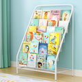 Keezi 6 Tiers Kids Bookshelf Magazine Rack Children Bookcase Organiser Foldable FURNI-B-BOOK-METAL-WH