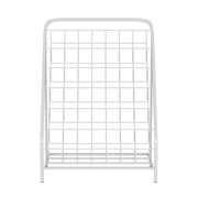 Keezi 6 Tiers Kids Bookshelf Magazine Rack Children Bookcase Organiser Foldable FURNI-B-BOOK-METAL-WH
