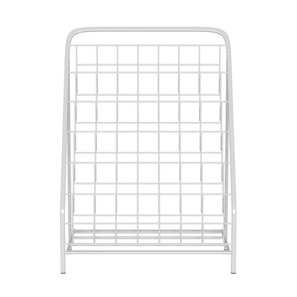 Keezi 6 Tiers Kids Bookshelf Magazine Rack Children Bookcase Organiser Foldable FURNI-B-BOOK-METAL-WH