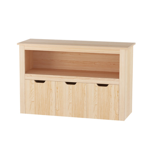Keezi Kids Bookshelf 3 Drawers Storage Children Bookcase Toy Organiser Display Wooden FURNI-B-BOOK-STORAGE-WD