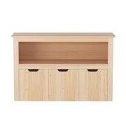 Keezi Kids Bookshelf 3 Drawers Storage Children Bookcase Toy Organiser Display Wooden FURNI-B-BOOK-STORAGE-WD
