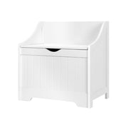Keezi Kids Toy Box Chest Children Storage Clothes Toys Organiser Square FURNI-B-TOY-SQUARE-WH